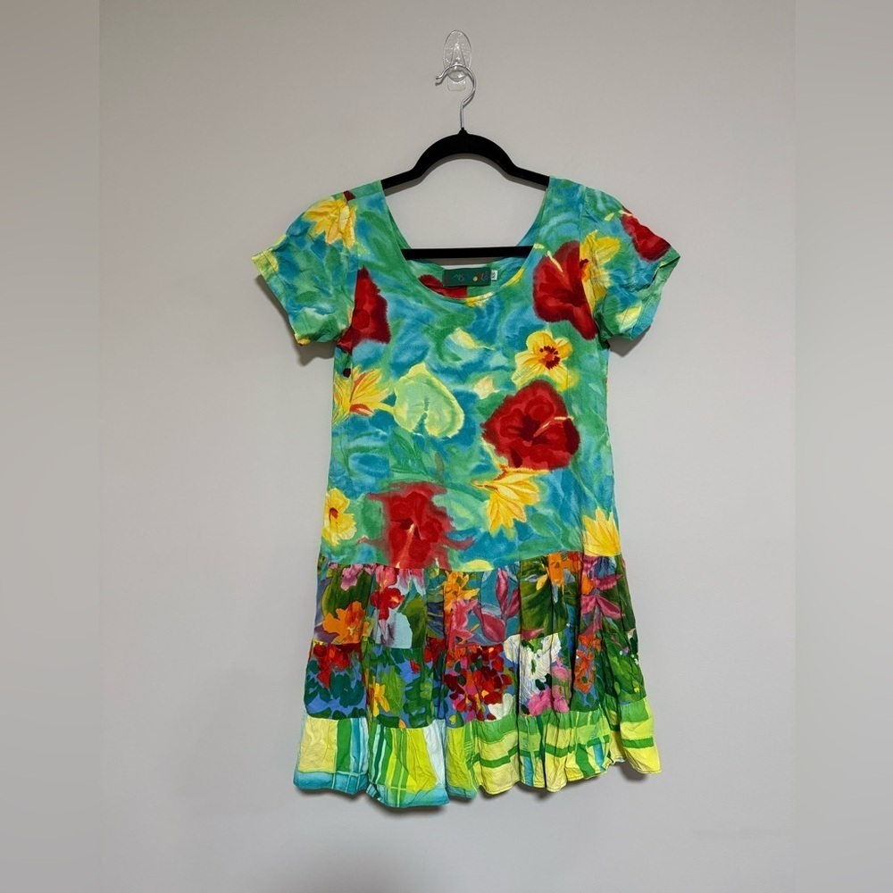 JAMS WORLD Hawaiian Hattie Mini Dress Size XS Tropical Resort Cruise Beach